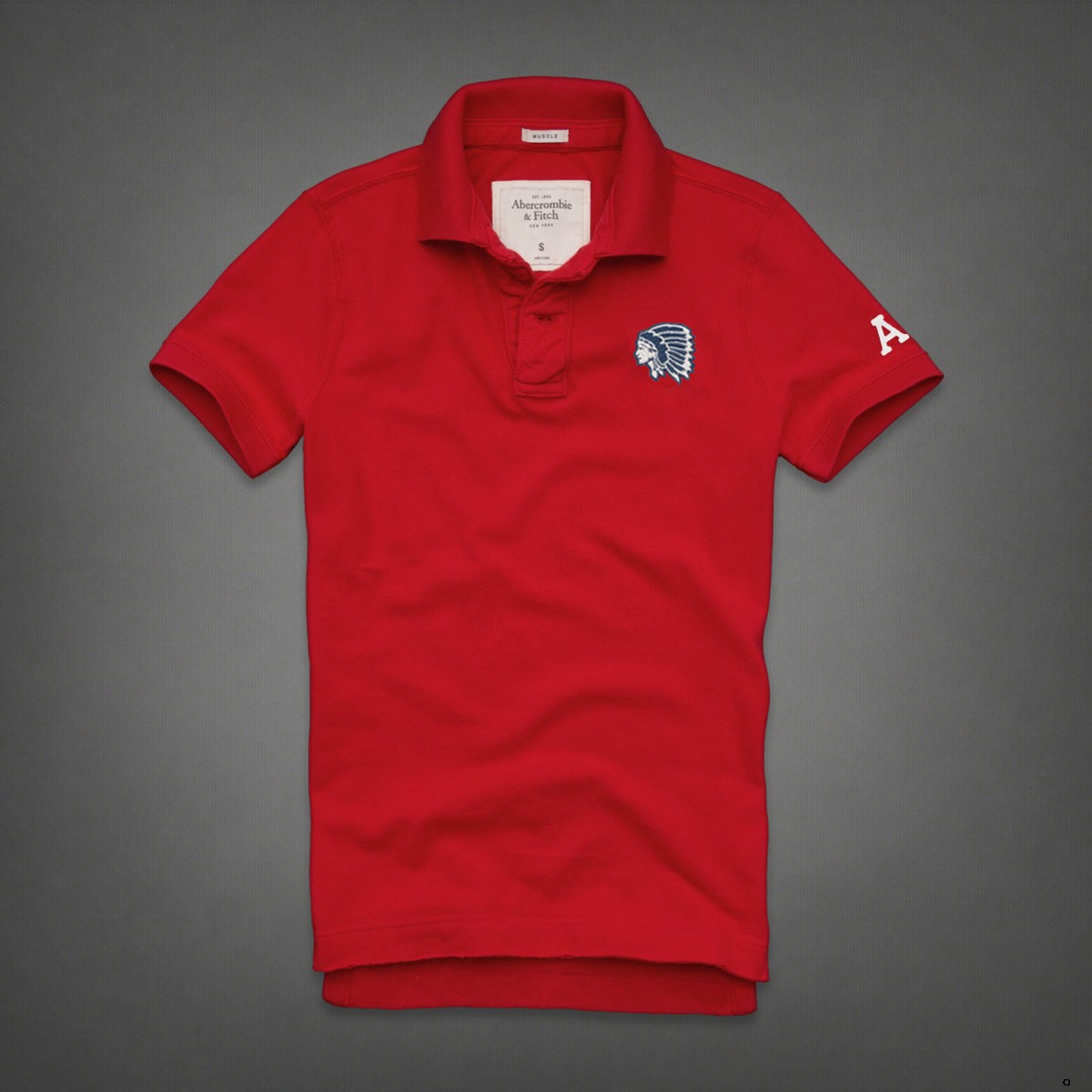 Abercrombie Fitch Hombres Polo Corto Remera AF7168